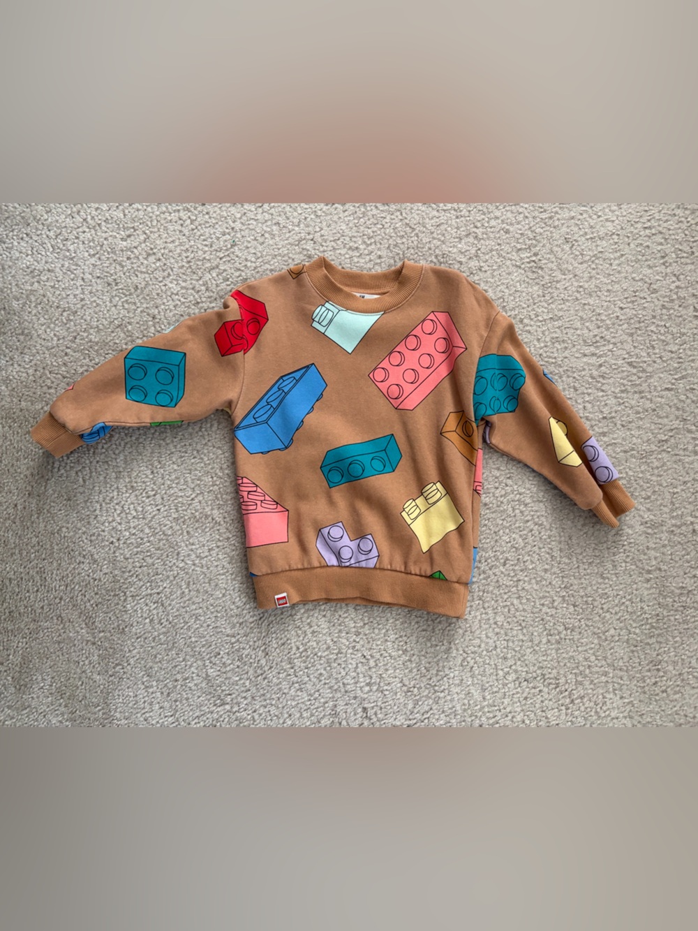 H&M LEGO Bricks Brown Sweatshirt